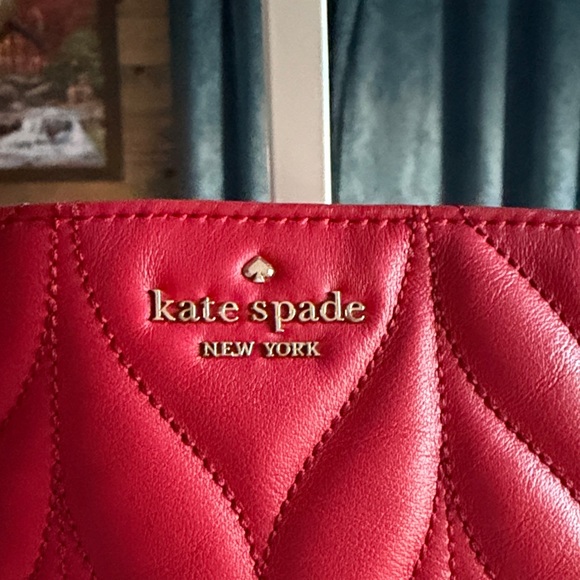 Kate Spade Red Quilted Shoulder Bag - Picture 2 of 11